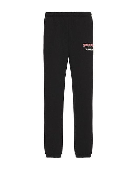 True Religion Black X Playboy Fleece Jogger for men