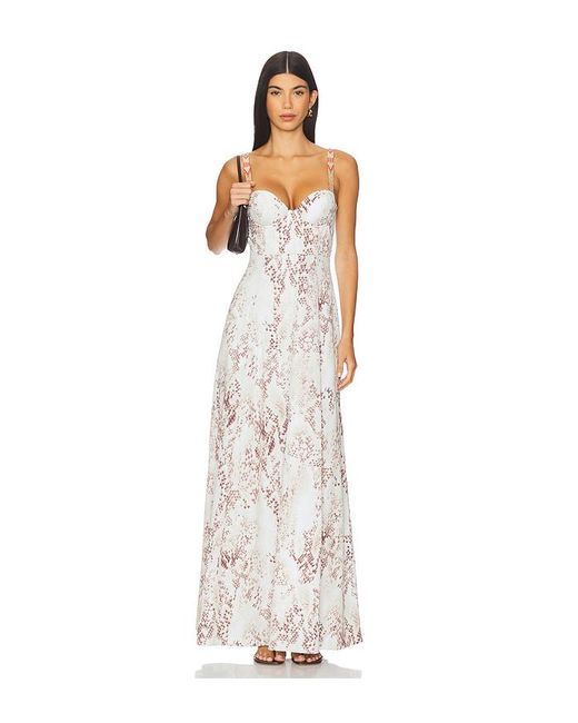 L'Agence White Maxikleid Sutton