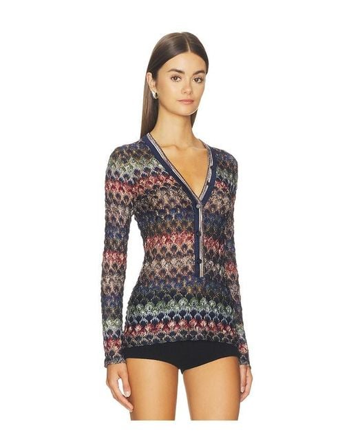PULL V-NECK SWEATER en Multi Missoni en coloris Black
