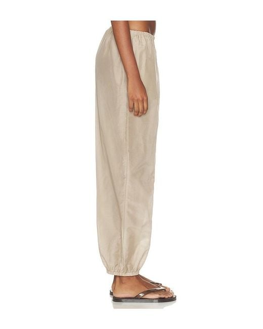 DONNI. Natural The Silk Cotton Sheer Balloon Pant