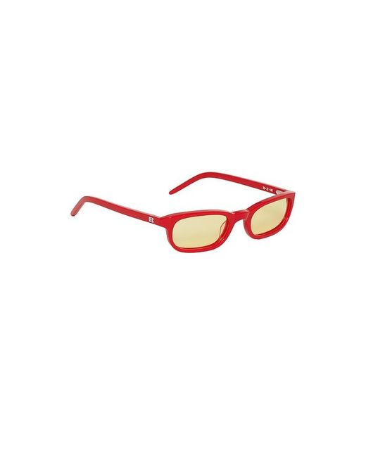 BRU Eyewear Red Flossie Wayfarer Sunglasses for men