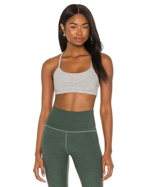 Beyond Yoga Green Spacedye Slim Racerback Bra