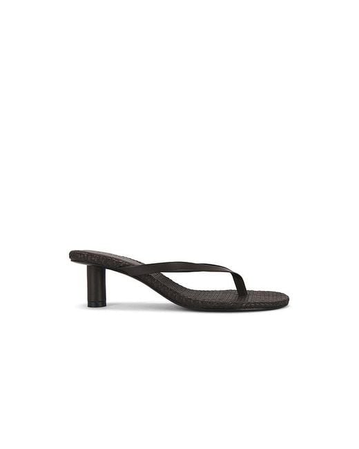 St. Agni Brown Woven Thong Heel