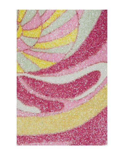 Oceanus Pink Mare Wave Mini Dress