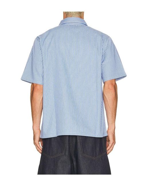 Pleasures Blue Onyx Button Up Shirt for men