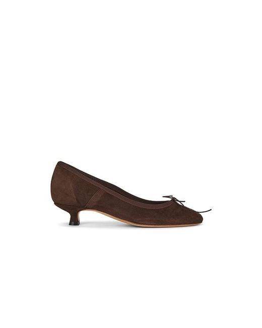 Mansur Gavriel Brown Ballerina Heel