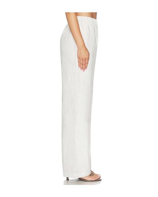 Tularosa White Wilma Linen Pant