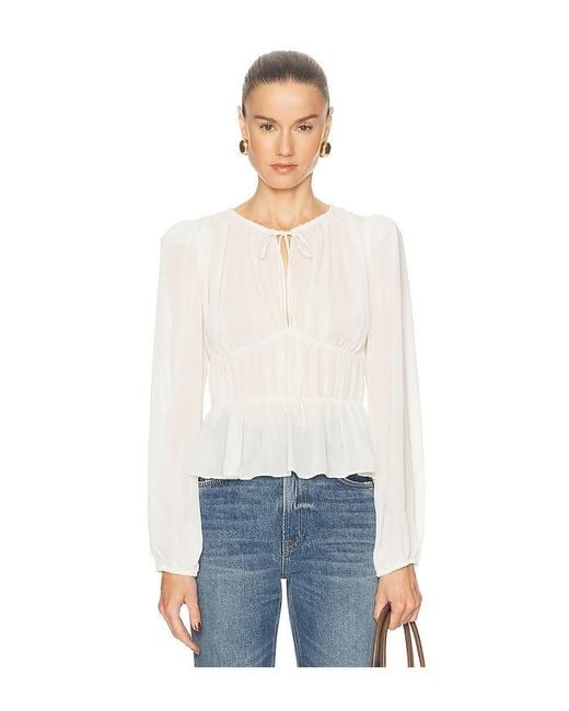 Camila Coelho White Lysette Top
