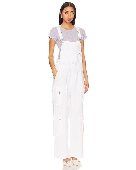 Blank NYC White Overalls
