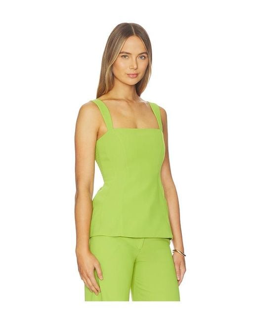 Amanda Uprichard Green Andreina Top