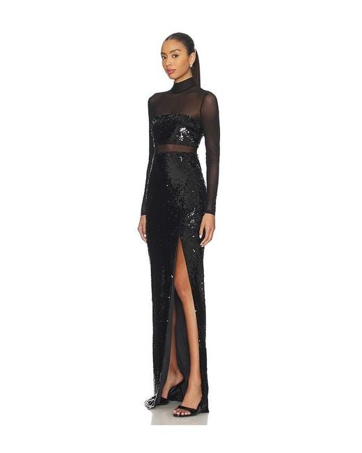 Likely Black Sequin Andie Gown