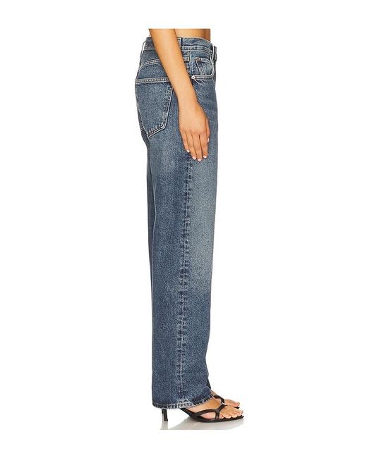 Agolde Blue Fran Straight Leg Jeans