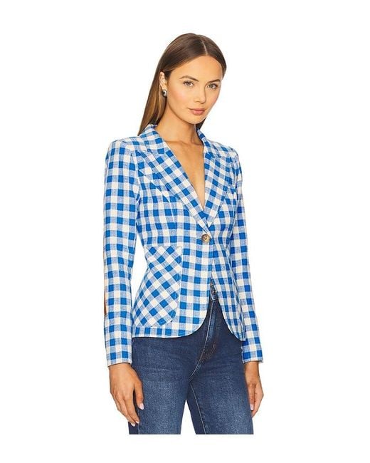 Smythe Blue Patch Pocket Duchess Blazer