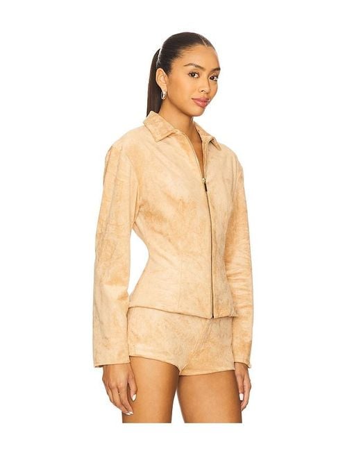 Amanda Uprichard Natural X Revolve Grace Jacket