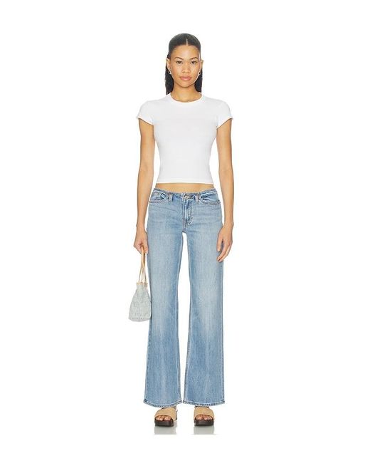 GOOD AMERICAN Blue Ghost Waist Low Loose Jean