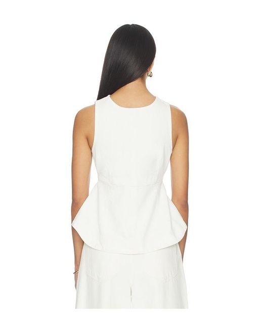 ALIGNE White Chlo Denim Top