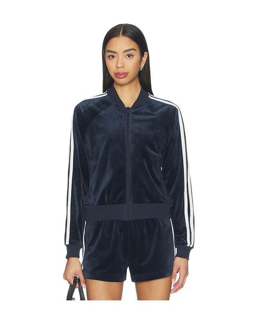 Splits59 Blue Heritage Velour Bomber Jacket