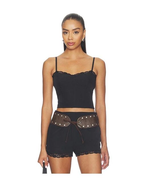 BY.DYLN Blue Onyx Corset Top