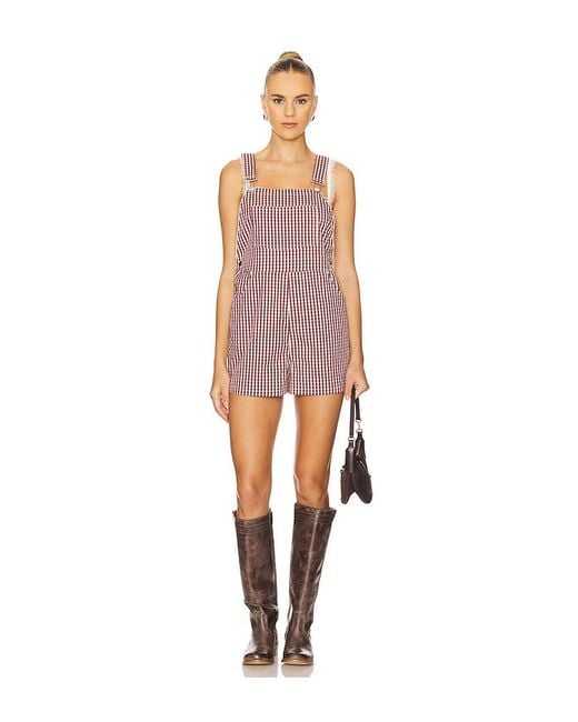 WeWoreWhat Multicolor Kurze Latzhose Basic