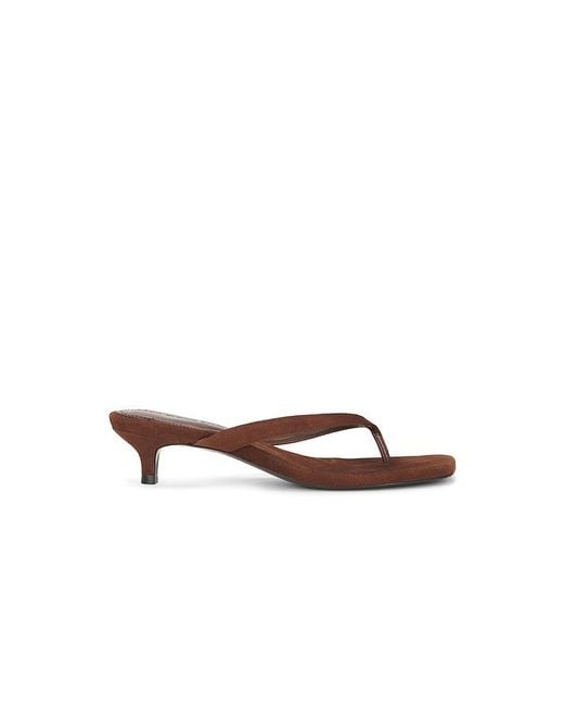 Black Suede Studio White Kendal 35 Mule