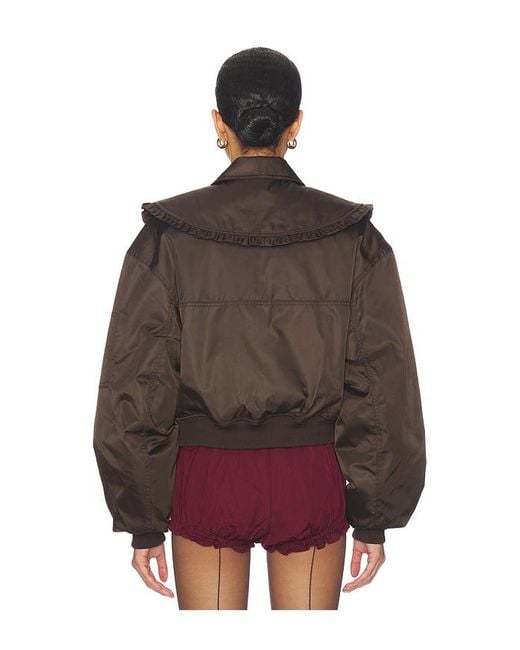Ganni Multicolor Duchesse Nylon Bomber Jacket