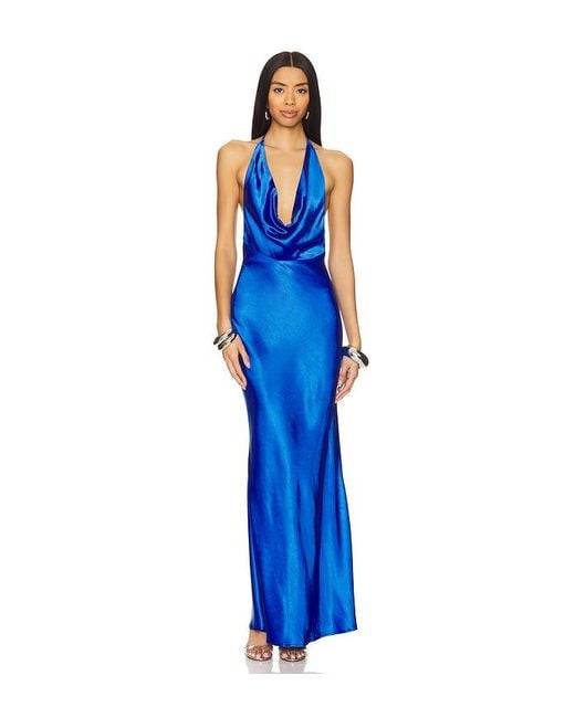 Runaway the Label Blue X Revolve Posey Maxi Dress