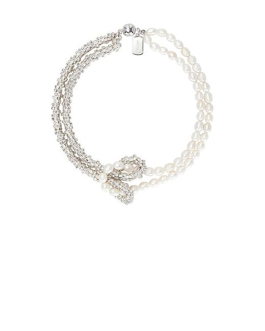 Julietta White Statement-Halskette Minetta