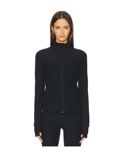 Beyond Yoga Black Spacedye Trails Active Jacket