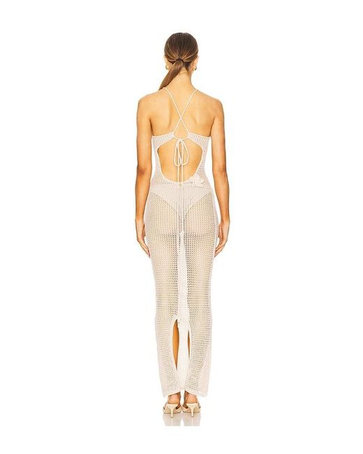 Bananhot White Hilsa Maxi Dress