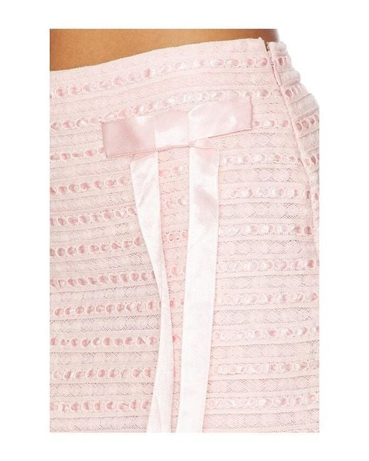 LoveShackFancy White Wyana Skirt