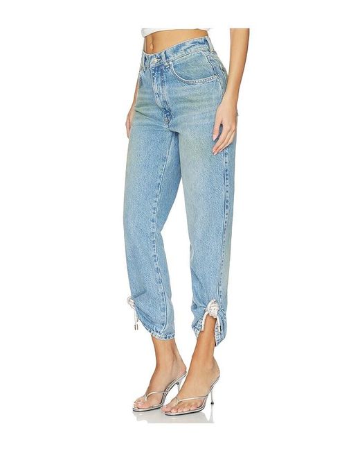 Area Blue Crystal Knot Jean
