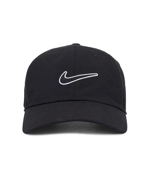 Nike Black Club Unstructured Swoosh Cap for men