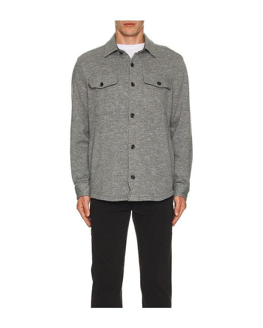 Faherty Brand Shacket Inlet in Gray für Herren