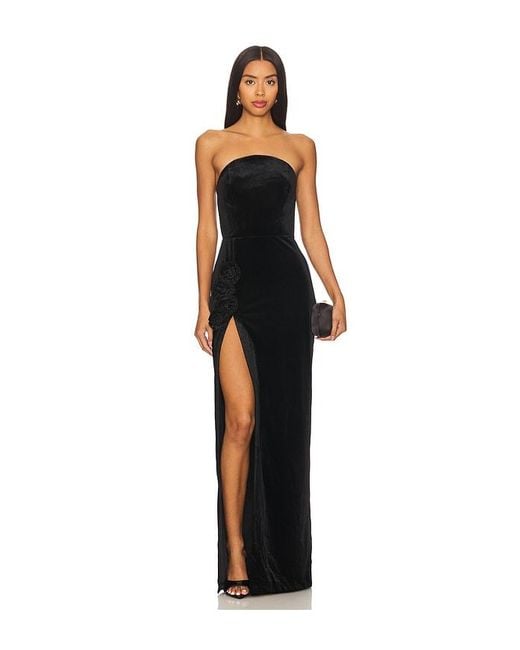 Amanda Uprichard Black X Revolve Wolfe Gown