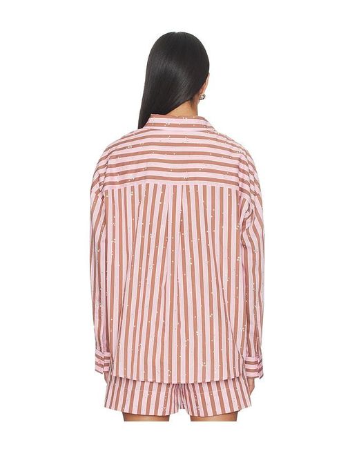 Essentiel Antwerp Red Jelief Rhinestone Shirt