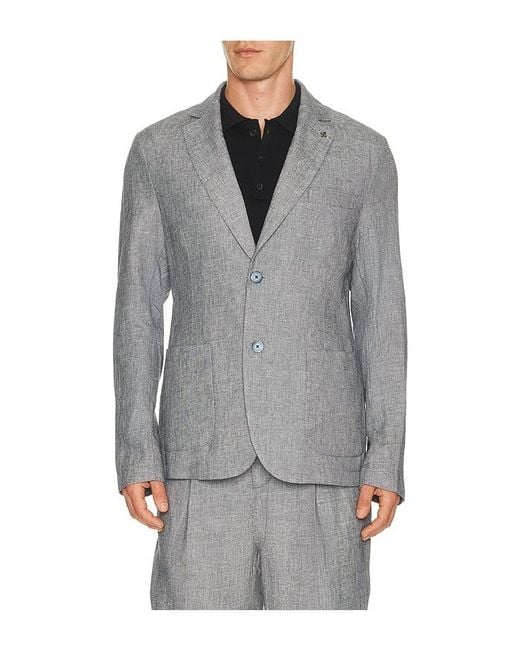 DISTRETTO12 Gray Certo Blazer for men