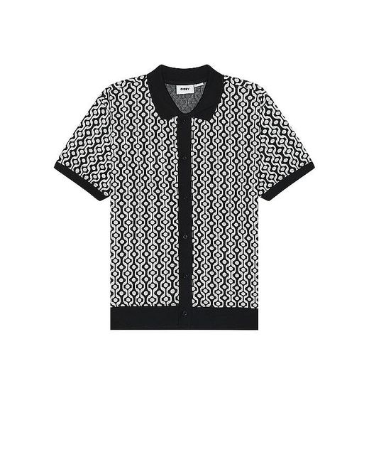 Obey Black Testament Button Up Polo for men