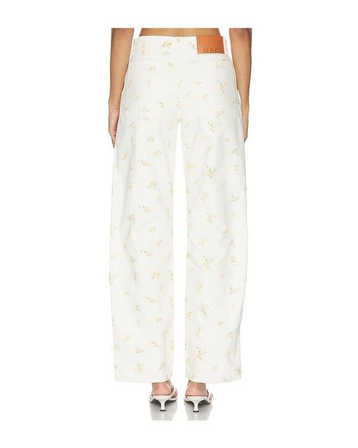 MSGM White Jeans Printed