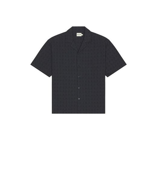 BOUND Blue Embroidered Ribeira Shirt for men