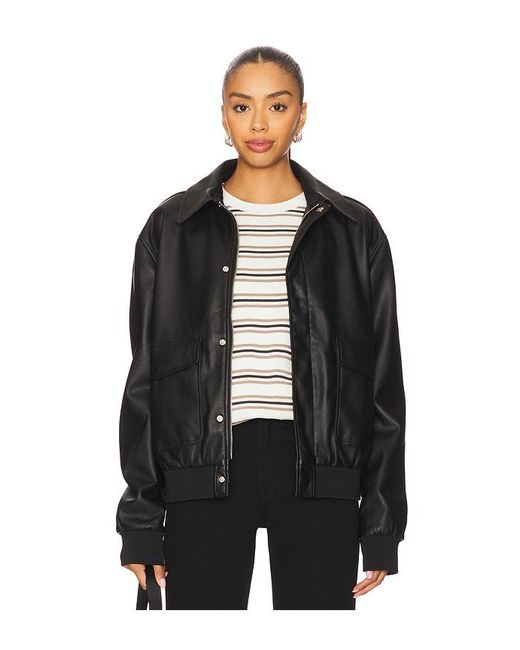 ALL THE WAYS Black Tessa Faux Leather Jacket