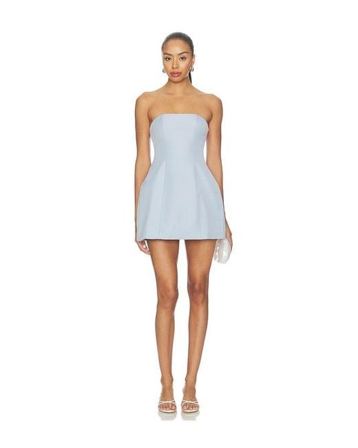 ALL THE WAYS Blue Nikola Strapless Mini Dress