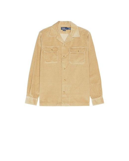 Polo Ralph Lauren Natural Wide Wale Corduroy Teton Camp Shirt for men