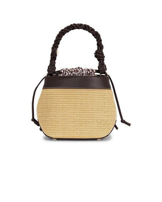 Ganni Black Bou Bucket Raphia