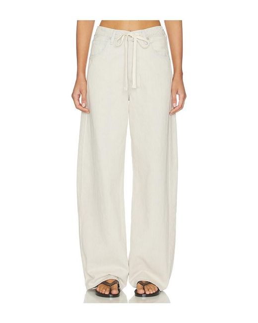 Citizens of Humanity White Brynn Drawstring Trouser