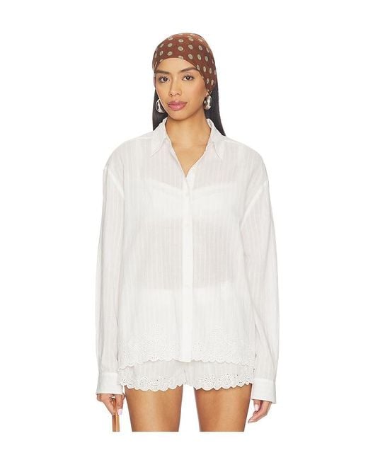 LoveShackFancy White Montane Shirt