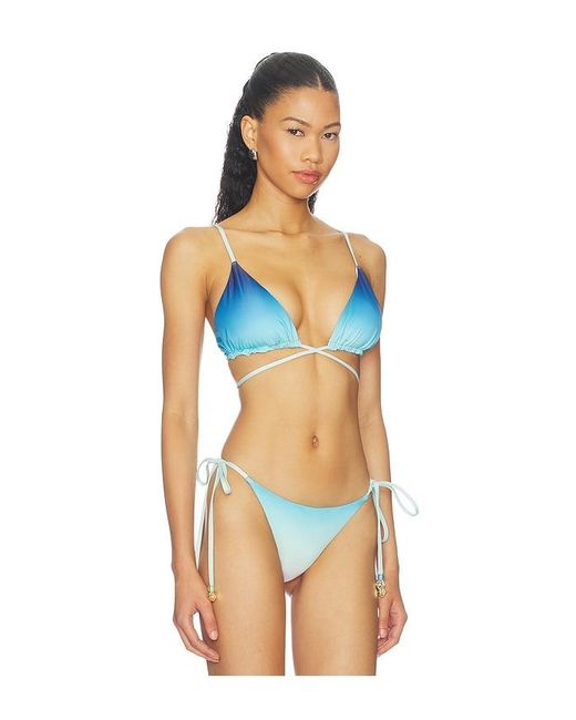 Casablanca Multicolor String Beaded Bikini Top