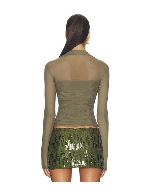 Amanda Uprichard Green Delilah Top