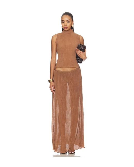 Lioness Brown Ford Maxi Skirt