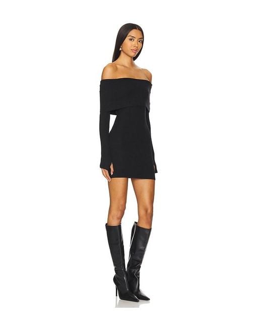 superdown Black Marks Mini Dress