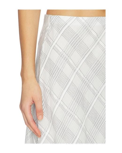 Rag & Bone White Wren Plaid Skirt
